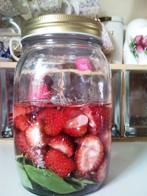 Strawberry Basil Liqueur