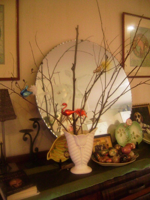 Bird and Twig Vase