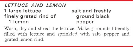 Lettuce and Lemon Sandwiches 001