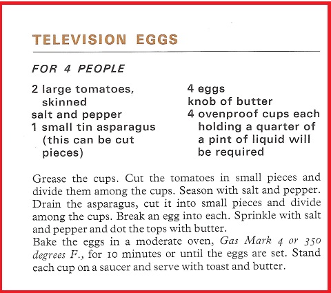 Television Eggs Recipe