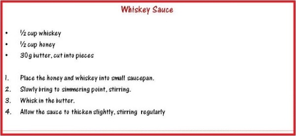 Whiskey Caramel Sauce Recipe