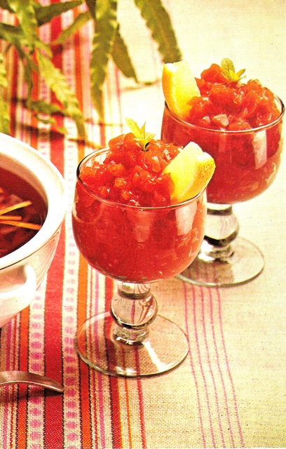 Tomato Consomme. Taken from Woman's Day All Colour Book of Cooking for Slimmers (1978)